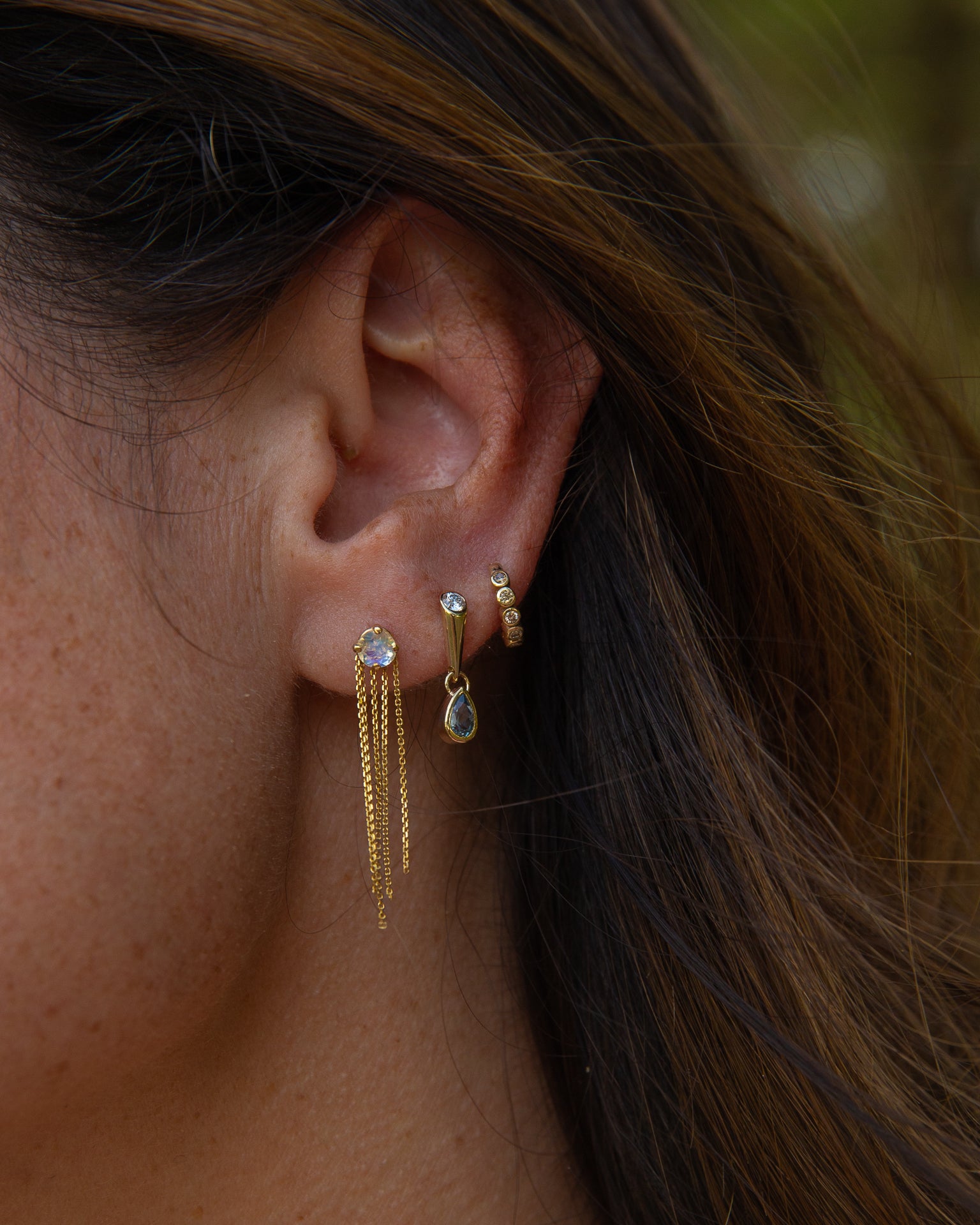 Moonstone Meditation earrings