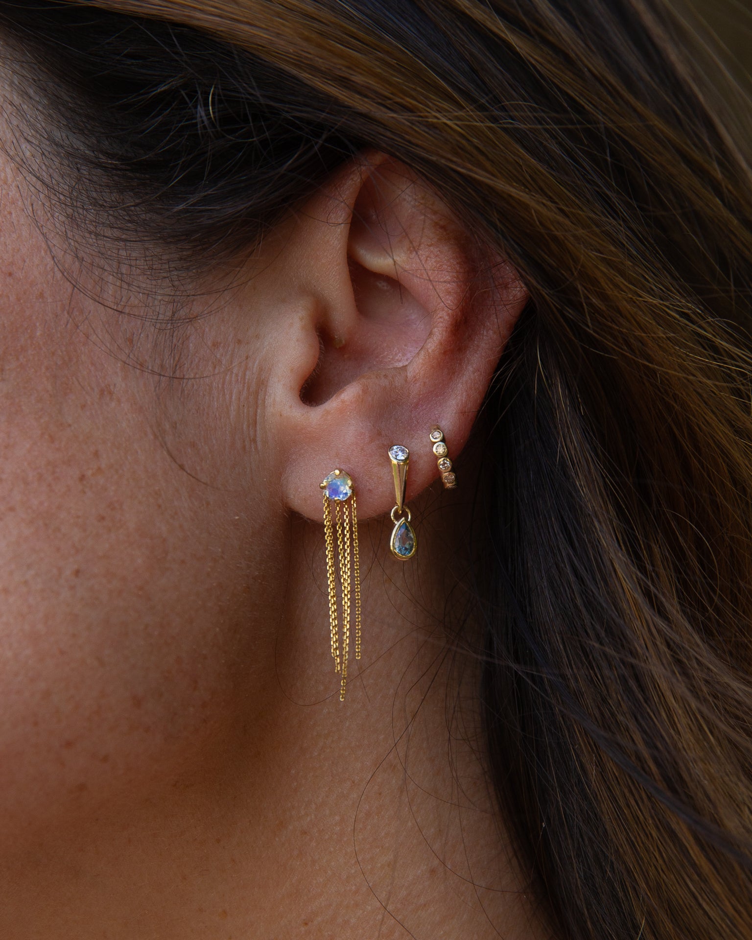 Moonstone Meditation earrings