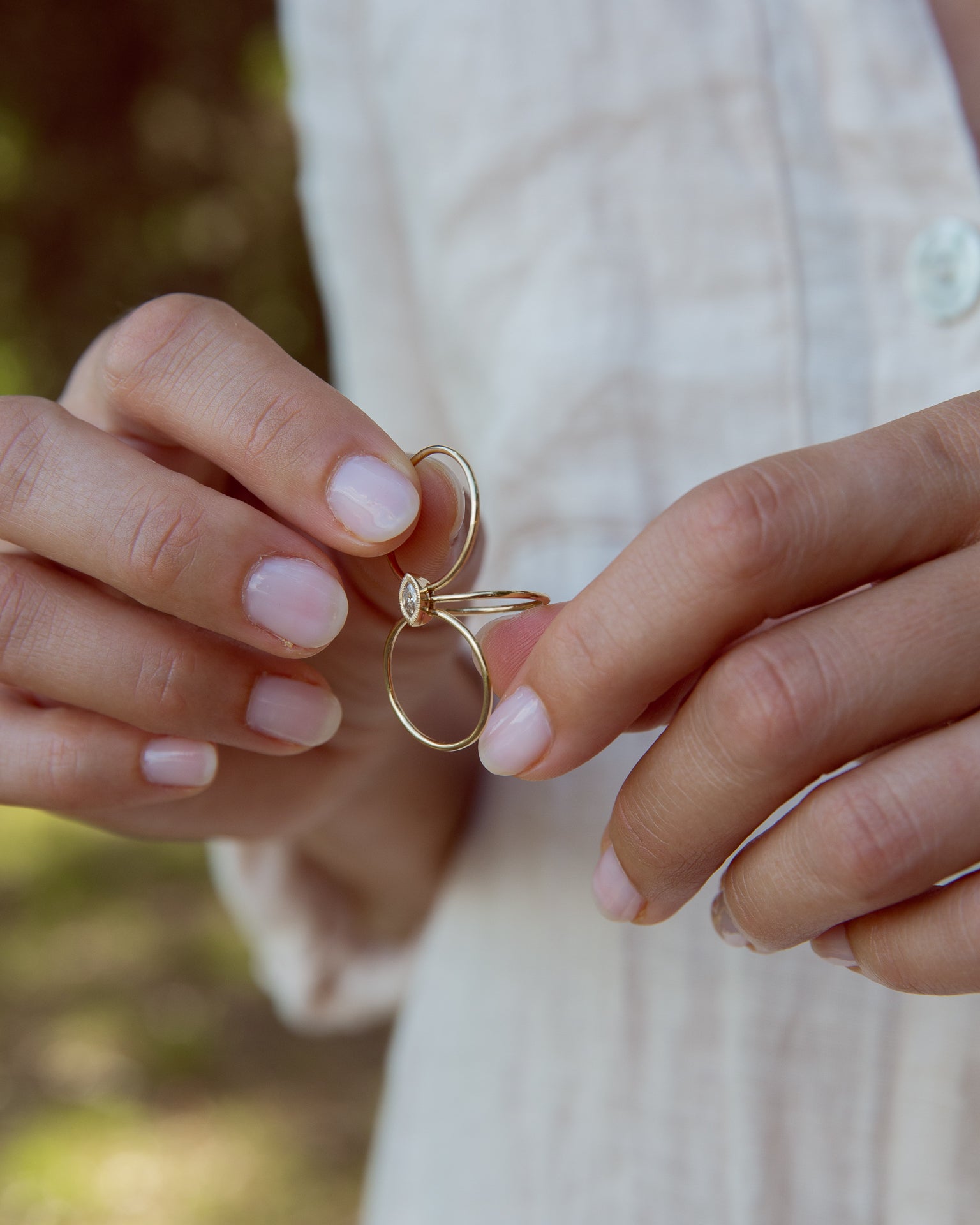 Marquise Nexus Ring, Champage
