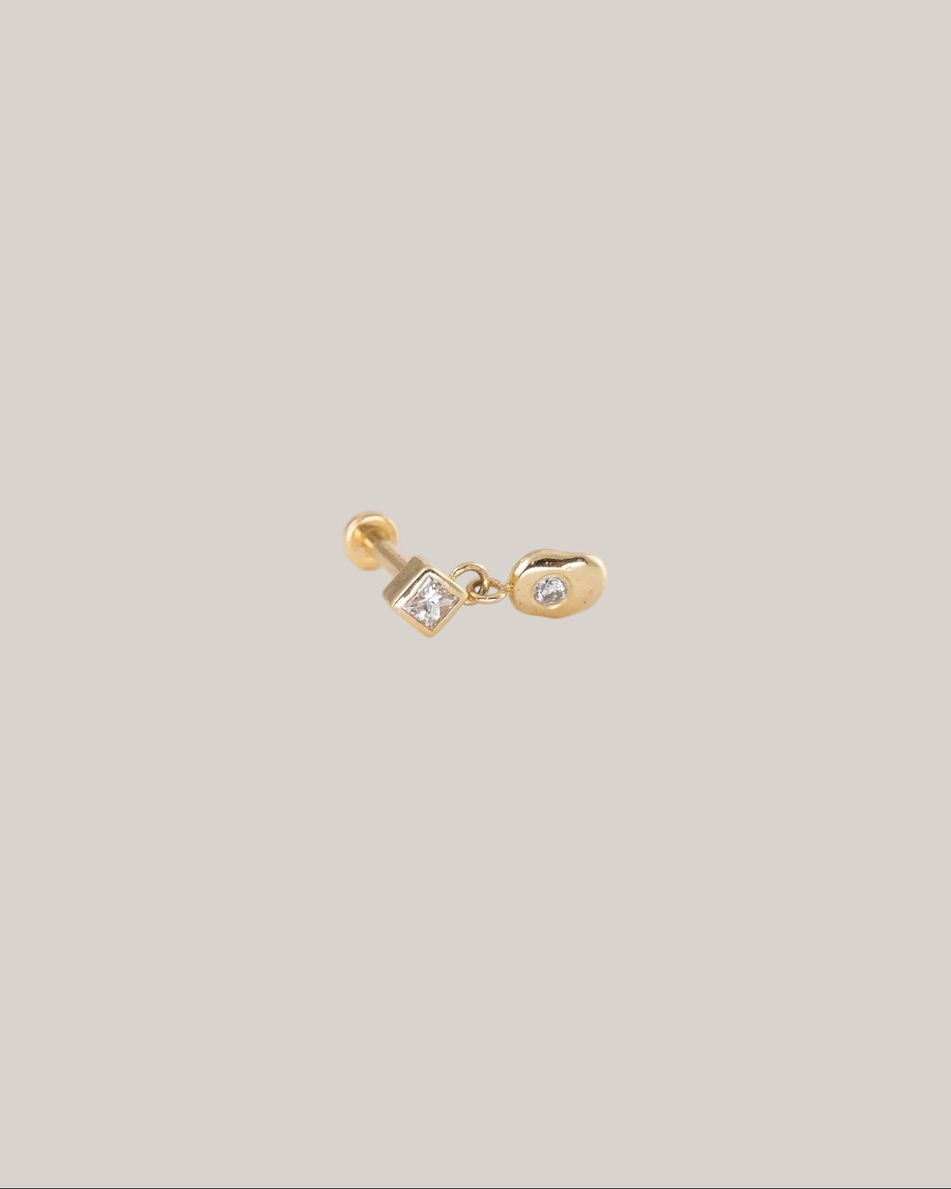 Baby Cairn Stud, Square Diamond