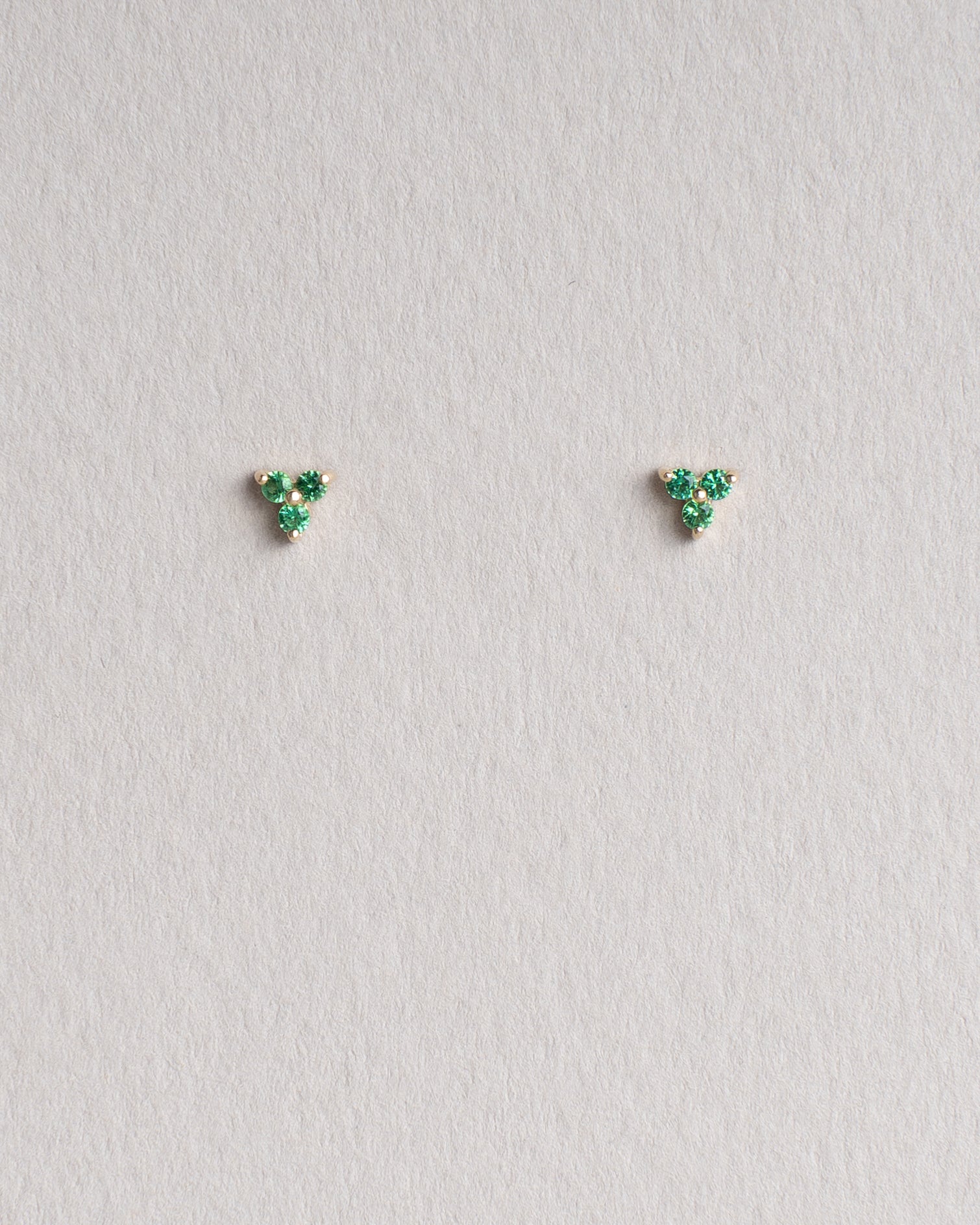 Emerald Iris Studs