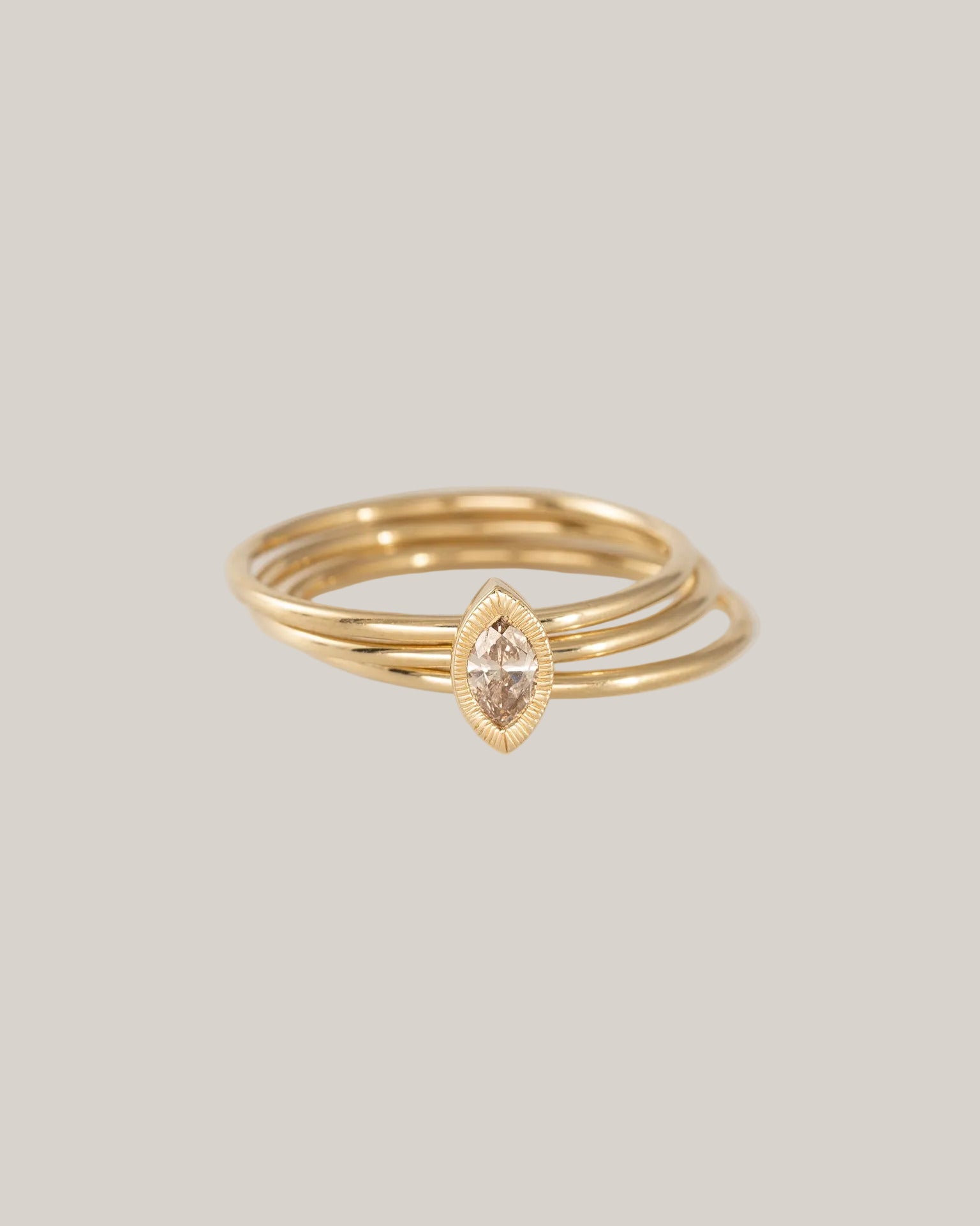 Marquise Nexus Ring, Champage