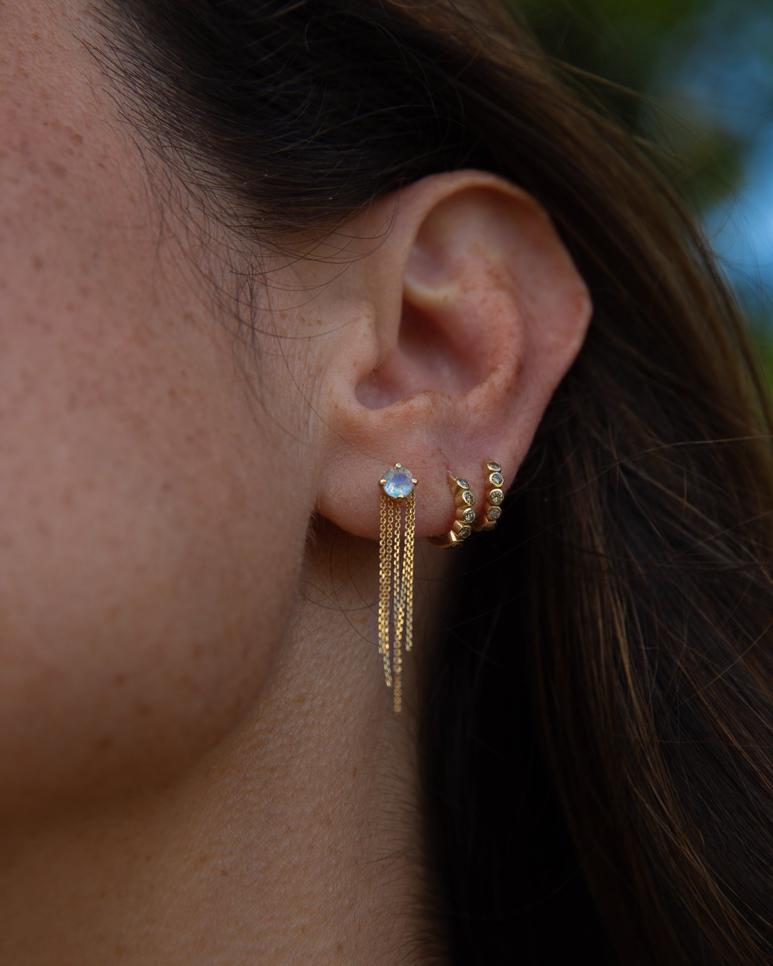 Moonstone Meditation earrings