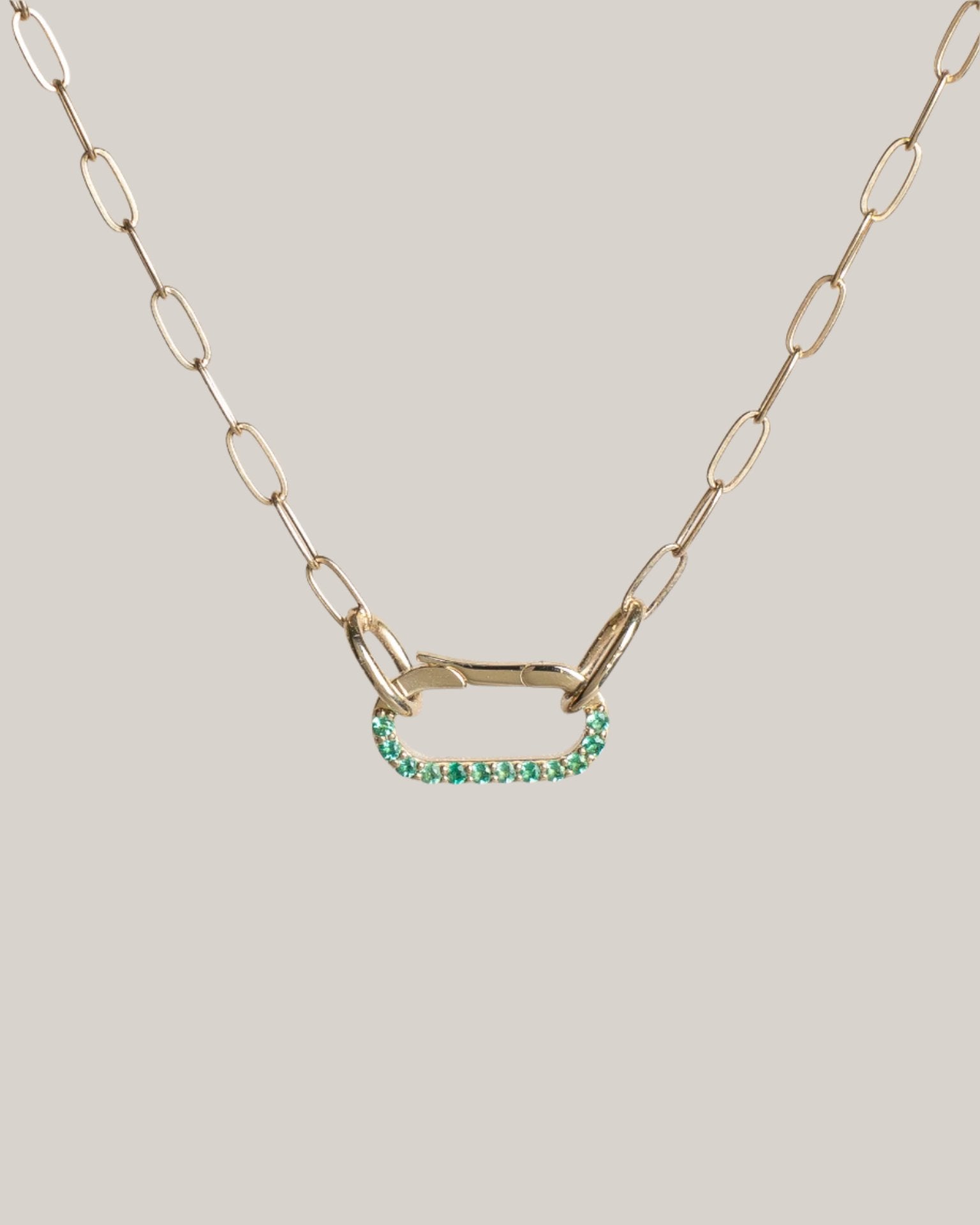 Emerald Terra Charm Necklace