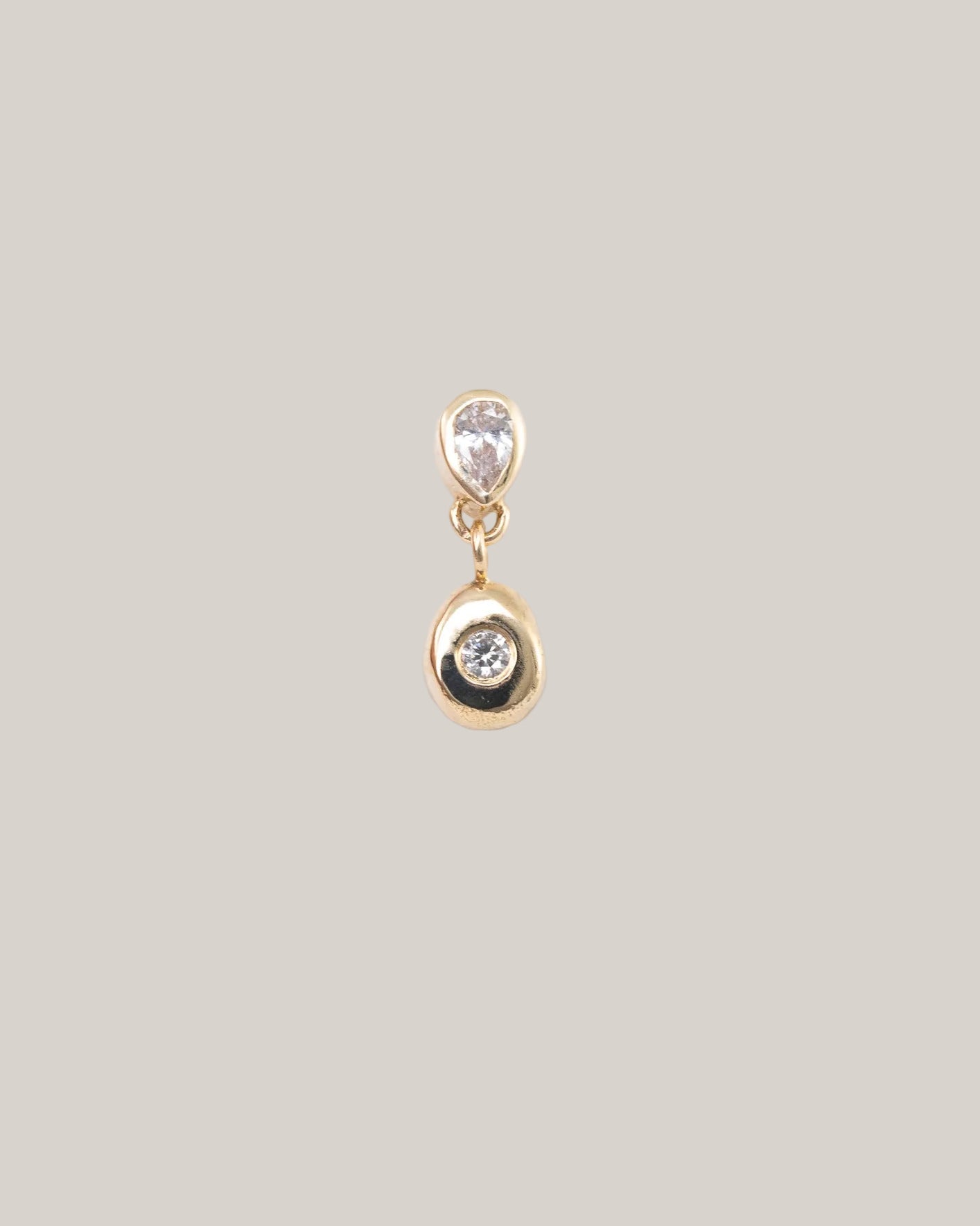 Baby Cairn Stud, Pear Diamond