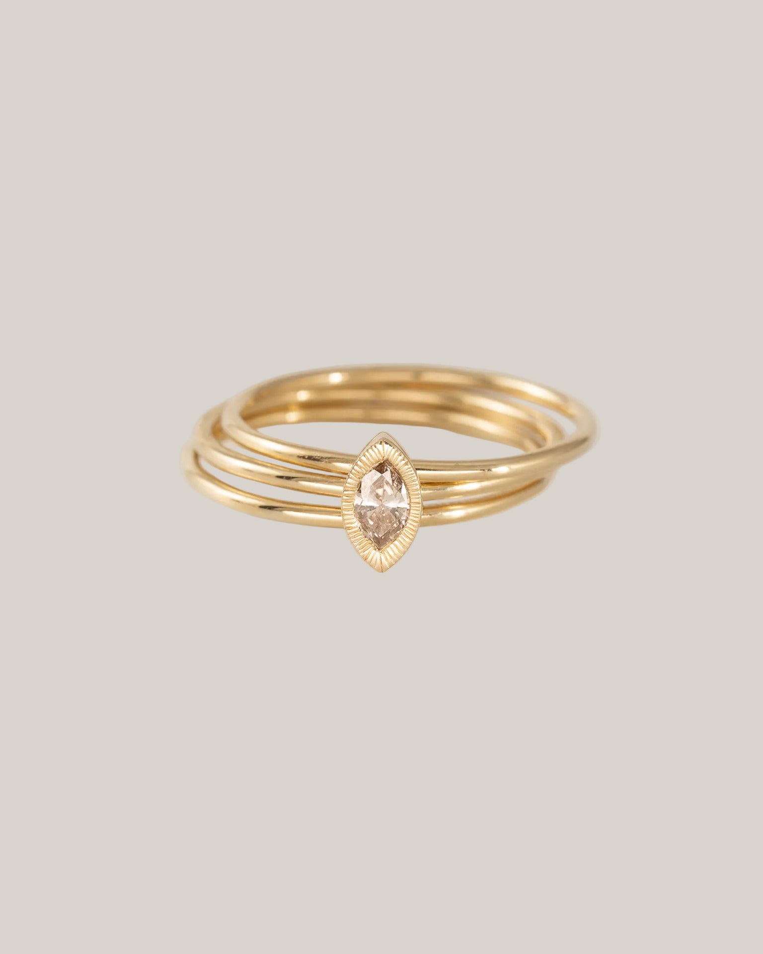 Marquise Nexus Ring, Champage